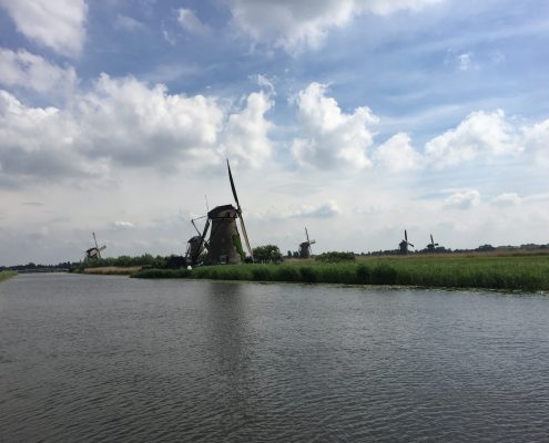 Windmolens in Kinderdijk